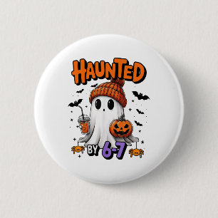 Badge Rond 5 Cm Mème Hanté 67 Six Sept 6-7 Blague Drôle d'Internet