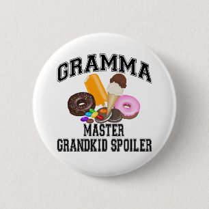 Badge Rond 5 Cm Mémé Spoiler Petite-Fille