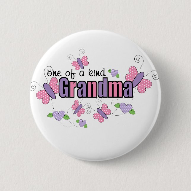 Badge Rond 5 Cm Mémé Unique (Devant)
