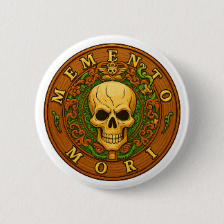 Badge Rond 5 Cm Memento Mori Button by Phil Elmore
