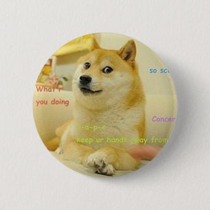Badge Rond 5 Cm Mèmes dogs