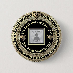 Badge Rond 5 Cm Mémoire d'amour commémorative