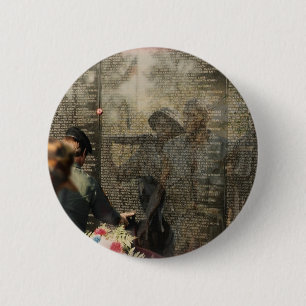 Badge Rond 5 Cm Mémorial des Vétérans du Vietnam