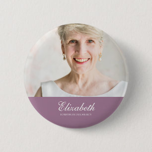 Badge Rond 5 Cm Mémorial photo classique et simple