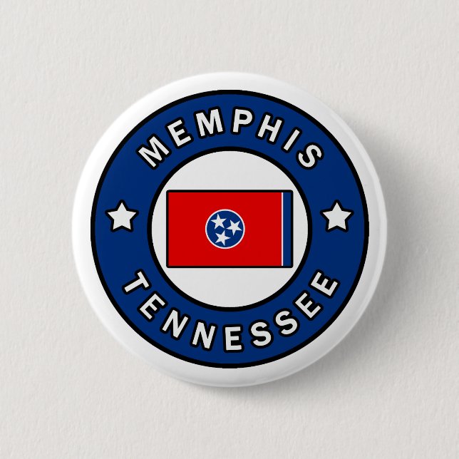 Badge Rond 5 Cm Memphis Tennessee (Devant)