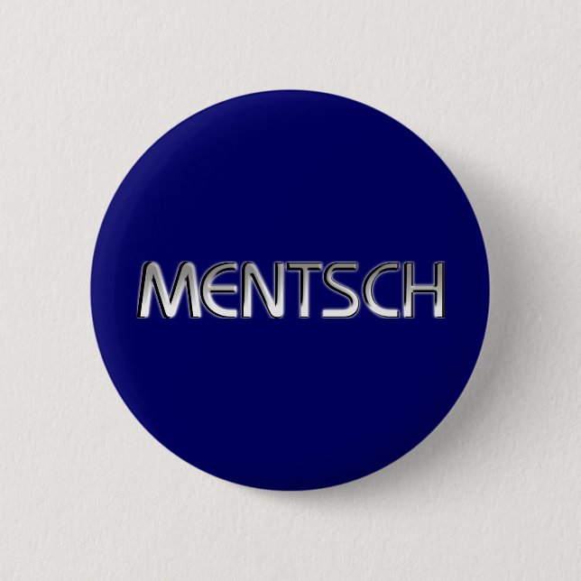 Badge Rond 5 Cm Mentsch (Devant)
