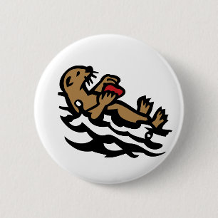Badge Rond 5 Cm Mer