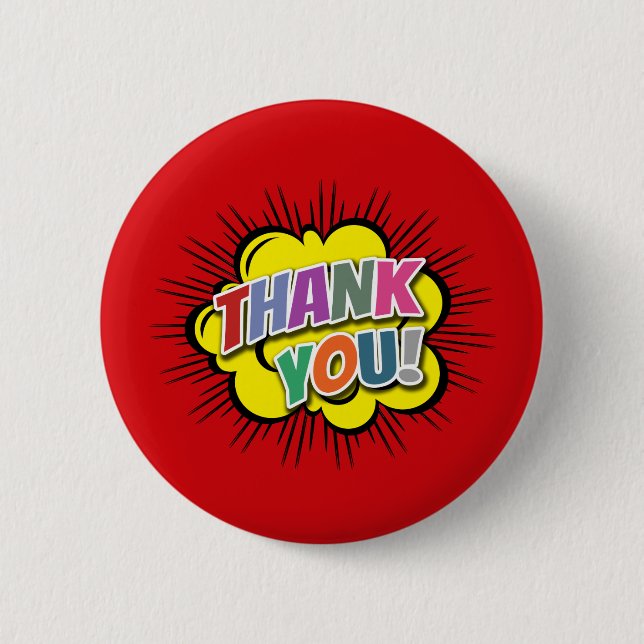 Badge Rond 5 Cm Merci (Devant)