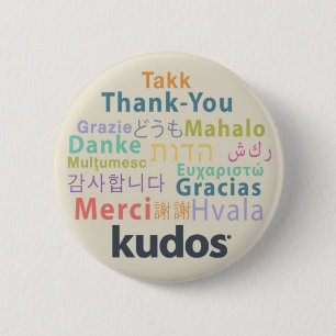 Badge Rond 5 Cm Merci de Kudos®