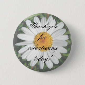 Badge Rond 5 Cm Merci de marguerite pour offrir aujourd'hui !