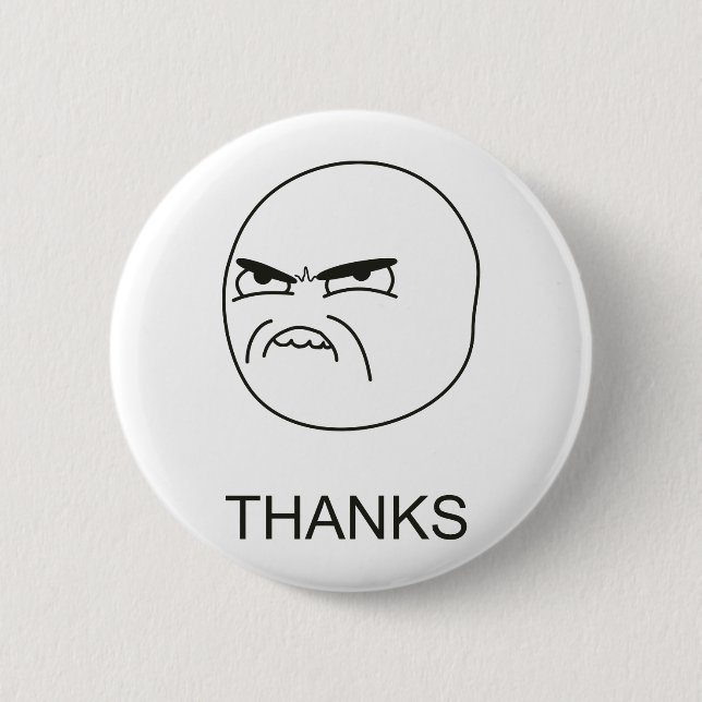 Badge Rond 5 Cm Merci Meme - bouton de Pinback (Devant)