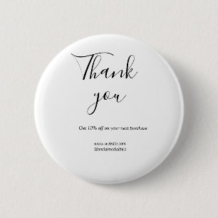 Badge Rond 5 Cm Merci pour le code de réduction de commande site s