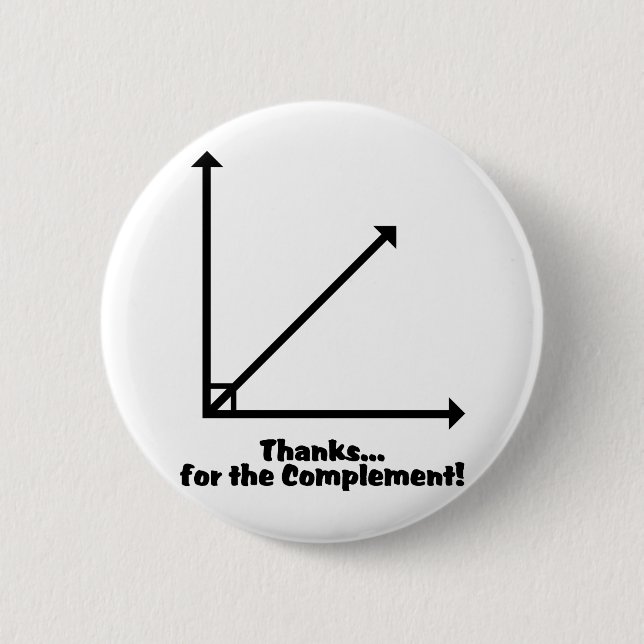 Badge Rond 5 Cm merci pour le complément (Devant)