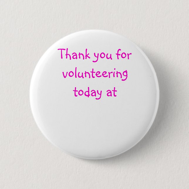 Badge Rond 5 Cm Merci pour offrir aujourd'hui à (Devant)