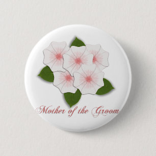 Badge Rond 5 Cm Mère de fleurs de cerisier de KRW du marié