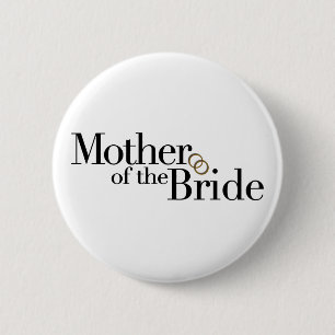 Badge Rond 5 Cm Mère de la jeune mariée