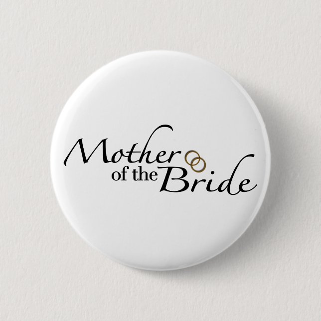Badge Rond 5 Cm Mère de la jeune mariée 2 (Devant)