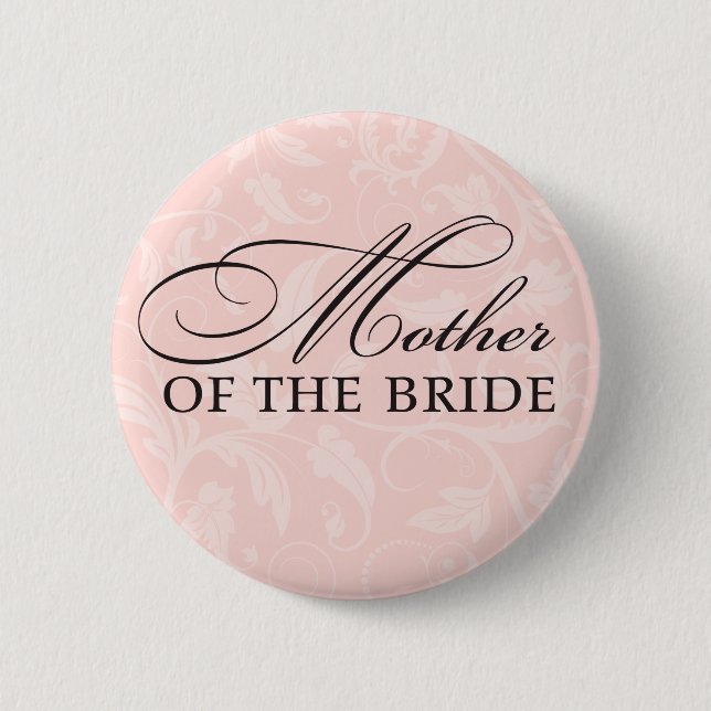 Badge Rond 5 Cm Mère de la mariée (Devant)