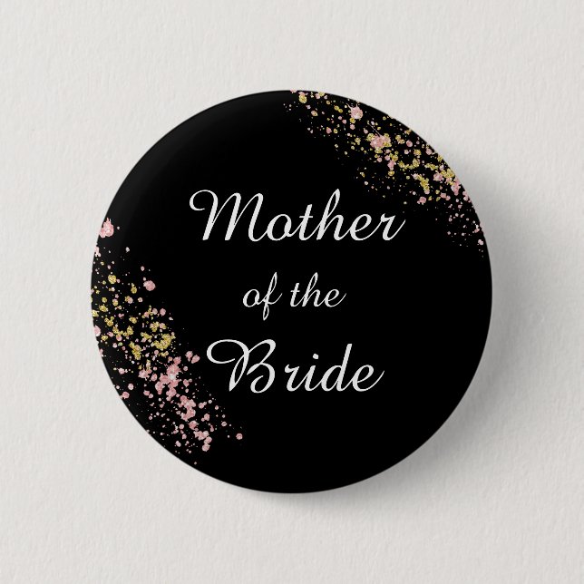 Badge Rond 5 Cm Mère de la mariée (Devant)