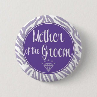 Badge Rond 5 Cm Mère du bouton de marié