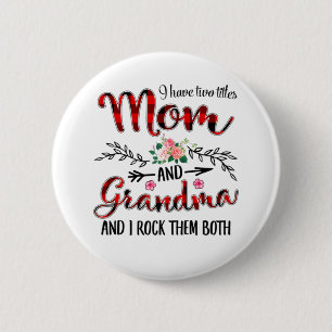 Badge Rond 5 Cm Mère Maman Et Grand-Mère Anniversaire