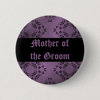 Badge Rond 5 Cm Mère mariage violette de la chambre