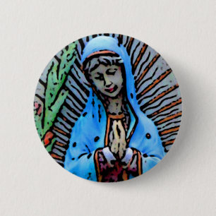 Badge Rond 5 Cm Mère Marie