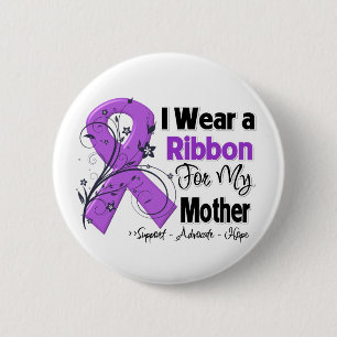 Badge Rond 5 Cm Mère - Ruban cancer pancréatique