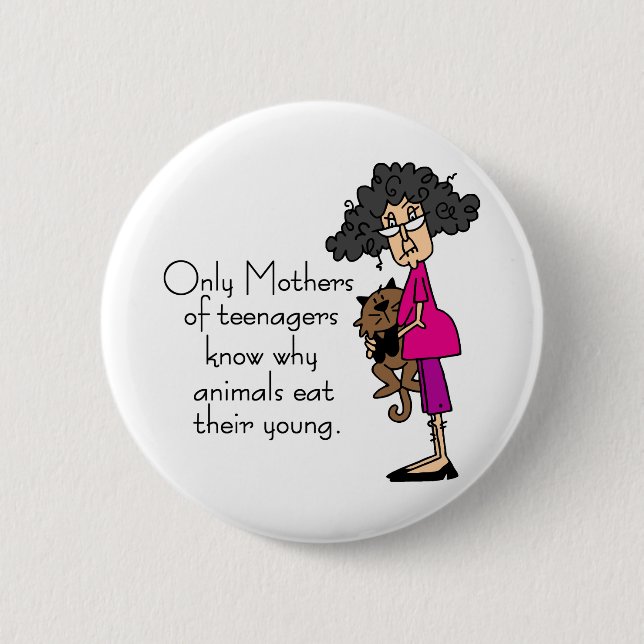 Badge Rond 5 Cm Mères des adolescents (Devant)