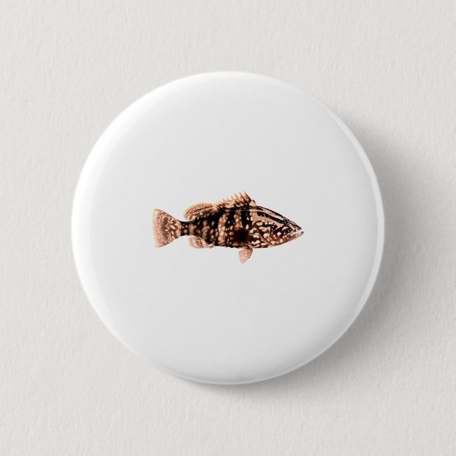 Badge Rond 5 Cm Mérou de Nassau (Devant)