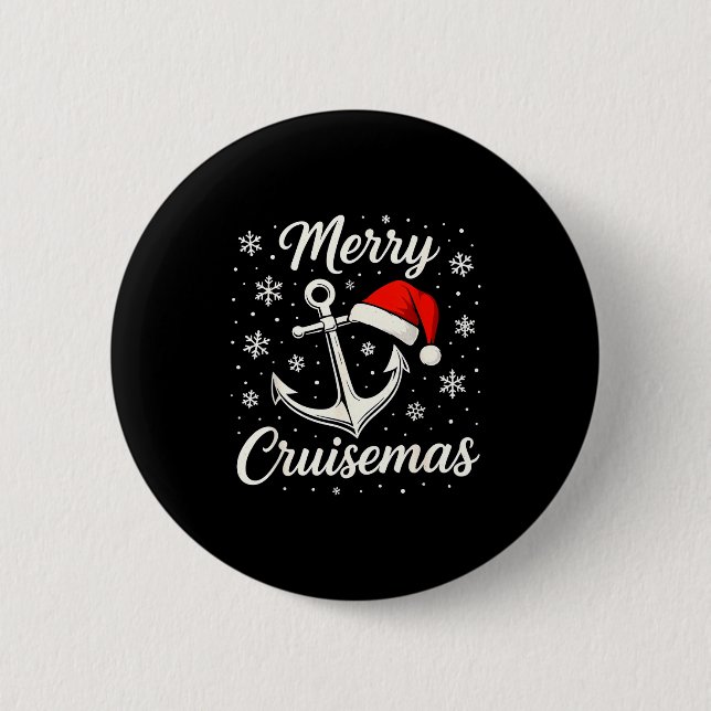 Badge Rond 5 Cm Merry Cruisemas Christmas Family Cruisin Funny Cru (Devant)