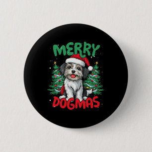 Badge Rond 5 Cm Merry Duckmas Funky Christmas Duck Lover 1
