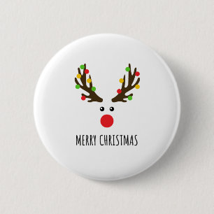 BADGE ROND 5 CM MERRY NOËL