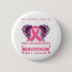 Badge Rond 5 Cm Mes cicatrices racontent une histoire Sensibilisat