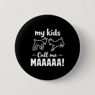 Badge Rond 5 Cm Mes enfants m'appellent mah rétro vintage fête des