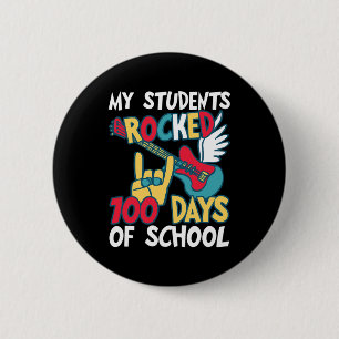 Badge Rond 5 Cm Mes Étudiants Ont Fouillé 100 Jours D'École Pour E