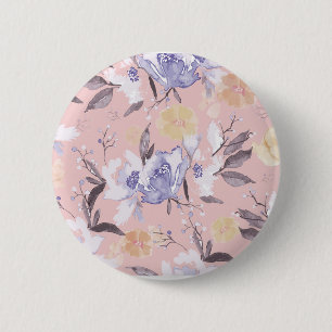 Badge Rond 5 Cm Mes fleurs de jardin
