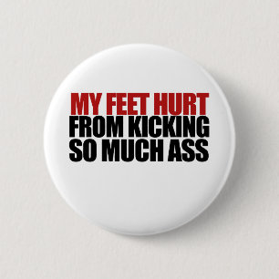 Badge Rond 5 Cm Mes pieds me font mal
