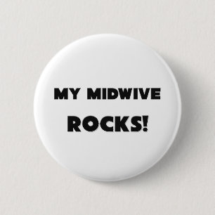 Badge Rond 5 Cm MES ROCHES de Midwive !