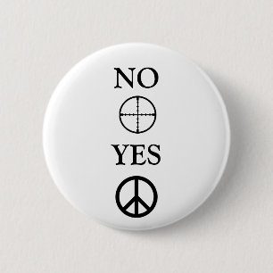 Badge Rond 5 Cm Message de paix