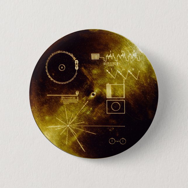 Badge Rond 5 Cm Message de Voyager (Devant)