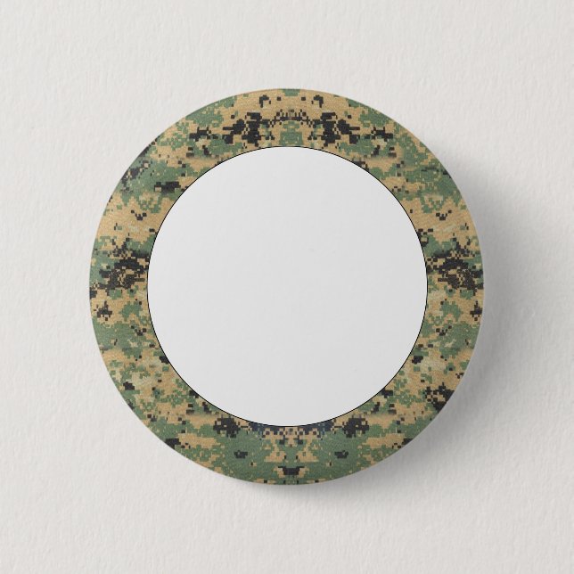Badge Rond 5 Cm Message sur Camo (Devant)