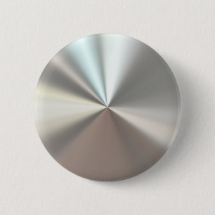Badge Rond 5 Cm Métal argenté artistique