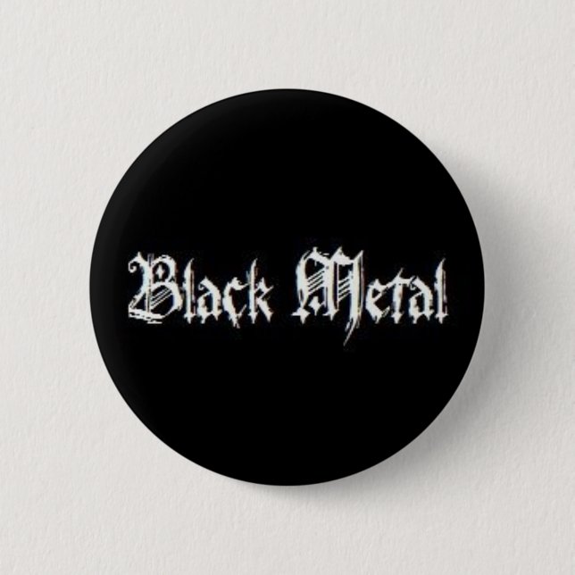 BADGE ROND 5 CM MÉTAL NOIR (Devant)