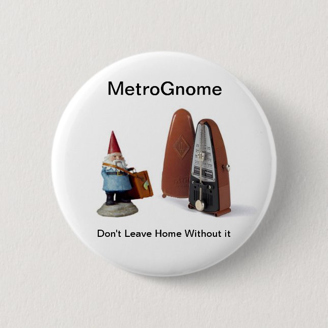 Badge Rond 5 Cm MetroGnome (bouton) (Devant)
