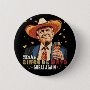 Badge Rond 5 Cm Mexicain Rendre Fantastique Cinco De Mayo