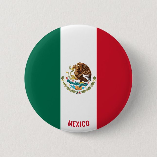 Badge Rond 5 Cm Mexique Drapeau charmant patriotique (Devant)