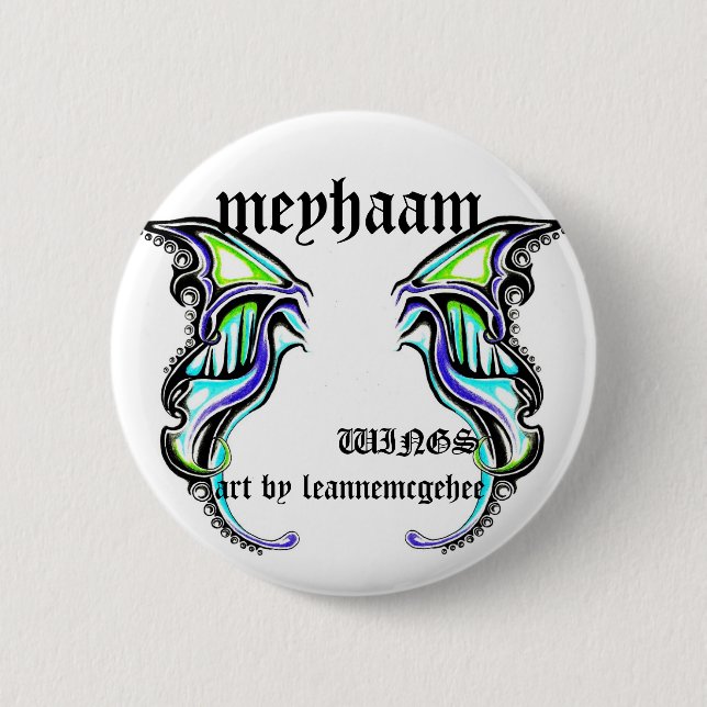 Badge Rond 5 Cm meyhaam, art par le leannemcg… (Devant)