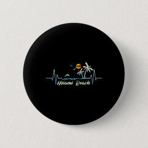 Badge Rond 5 Cm Miami Florida Souvenir Spring Break Miami Beach