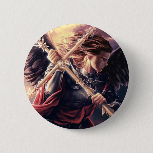 Badge Rond 5 Cm Michael (Devant)